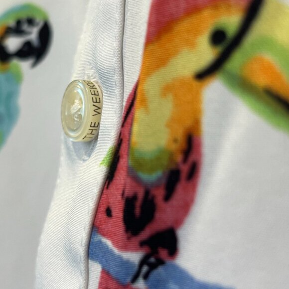 New Chubbies Men's Short Sleeve Popover Shirt - Parrot The Dude Where's Macaw - Picture 3 of 4